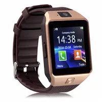 Originele DZ09 Smart Watches Bluetooth Wearable Devices SmartWatch voor iPhone Android Phone Watch met cameraklok SIM TF Slot195V