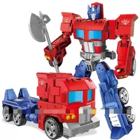 NOVO LECO ANIME TRAFORMAￇￃO TROYS ROBOT CAR SUPER HERO ACTION Figuras Modelo 3C Plastic Kids Toys Gifts Boys Juguetes282k