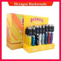 New Hexagon Backwoods Kits Adjustable VV Battery 650 900 1100mAh Usb Charger Vape Pen 24Pcs