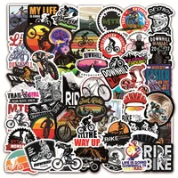 100pcs Lot Mountain Bike MTB Graffiti Stickers Laptop Guitar Bagage Board Car Waterproof Cool Sticker Decal220i