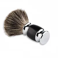Йинтал барсук для волос бритья кисточка с серебряным шрифтом с серебряным шарнир