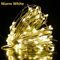 リモートコントロール妖精のライトUSBバッテリー操作LEDストリップタイマー銅線クリスマス装飾ライト防水
