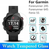 10 pezzi di vetro temperato per Garmin Forerunner 245 Round Smart Watch Protector Forerunner 645 Fenix ​​5S Film protettivo291Z291Z291Z291Z