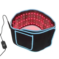 Vücut Zayıflama Kemeri 660NM 850Nm Ağrı Kabul Yağ Kaybı Kızılötesi Kırmızı LED Işık Terapi Cihazları Büyük Pedler Giyilebilir Sargılar 261R