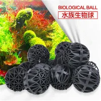 2-50pcs Bioballs Medios de filtro de acuario con tanque de esponja Filtros de súper de filtro de estanques KOI Material Balls304p