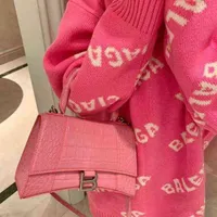 Woman's Handbag Balenciga Designer Bag Net Red Leather Hourglass Bags Portable High Quality Messsenger One Shoulder Underarm Tote Bag