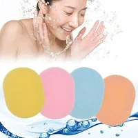 5pcs Cleanse Facial Sponge Konjac Cuerpo Lavado de ducha de ba￱o suave Fuerra de ba￱o Limpiador HOJA Herramienta de cuidado de la piel Sponge240d