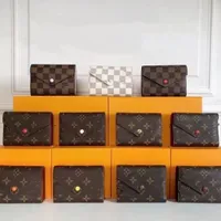 5A Fashion Ladies Clutch Leder Brieftasche Single Rei￟verschluss Langer klassischer Brieftasche mit Orange Box -Karte