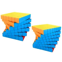 Moyu SpeedCube Meilong Magic Cube Stickerless 4x4 5x5 6x6 7x7 8x8 Puzzle Cubes Toys Regalo L0226229W