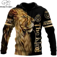 Animal Lion 3D Printed Men Hoodies Unisex Casual Pullover Zip Hoodie Streetwear Sudadera Hombre Drop Kunde VIP Link 220822