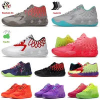2023 Arrival Men Basketball Shoes Pume Lamelo Ball 1 MB.01 Rick And Morty Rock Ridge Black Blast Buzz City Beige LO UFO Athletic Trainer Sneaker 40-46