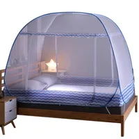 PORTABLE POPILE MOSQUITO NET INSTALLATION - Étudiant pliable Bunk Netting Netting Tent Mosquito Net Home Decor Y20238I