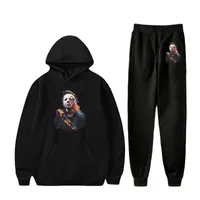 Men&#039;s Tracksuits Halloween Ends Logo Merch Print Fall Suit Hoodies Hooded Ankle Banded Pant Two Piece Set Street Clothes PantMen&#039;s