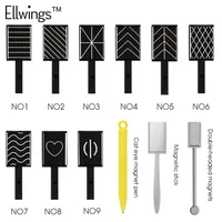 Ellwings DIY Strip Magical Magnet Stick for Cat Eye Gel Polish Nail Art Manicure Tool 3D Effect Strong Double-headed Magnet303K
