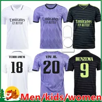 Benzema voetbaltruien 22 23 voetbalhirt Vini Jr Tchouameni Camavinga Alaba Asensio Modric Rodrygo vierde 2022 2023 Camiseta Men Women Kids Kit -uniformen