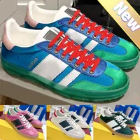 Üst Xad Gazelle Sneaker Erkek Sıradan Ayakkabı Tasarımcı Erkek Kadın Spor Süetler Beyaz Süet Mavi İpek Pembe Yeşil Kırmızı Kadife Bej Ebony Lüks Lüks Moda Kadın Eğitmenler