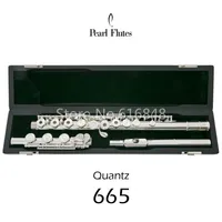 Pearl Quantz PF-665 Flauto 17 tasti Open Open Surface Surface Surface Cupronickel Flauto Musical Strument con E Key Case254H