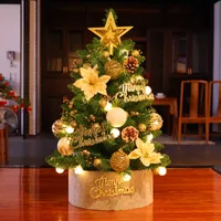 Hyr Mini Small Christmas Tree Home Package Decoraciones navide￱as Desktop Ornamento creativo