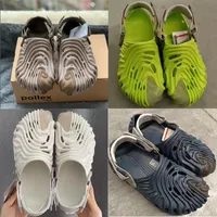 2022 Sandals EVA Salehe Bembury x Pollex Clog Men Woman Sandals Slides Slippers Ararat Rubber Summer Brown Flat Slide slipper Mens Hook Loop Summer Beach wading & Box