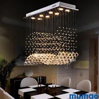 K9 led Crystal Chandeliers Light Fixture Modern Lamp for Living Room Bedroom el Hallway Indoor Decoration Stair Ceiling Pendant250h