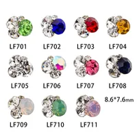 Tamax nar011 11 stili diamanti colorate chiodi di strass decorazioni per nail art decorazioni di vetro gemme unghie luccicanti accessori per punte false per unghie
