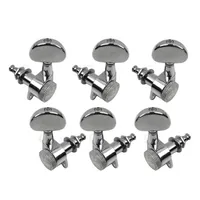 1Set 6pcs Right Inline Guitar Locking Tuning Pegs Tuner Machine Head for Fender Strat Tele Guitar Parts Replacement 118 Big Butto2727