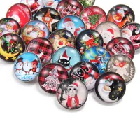Charmarmband Cristmas Snap Jewelry Charms Glass Button Set Fancy Diy Accessories for Crafts Sy Arcade Women XkblkSd Amycr