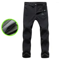 Jeans para hombres de alta calidad 2022 al aire libre oto￱o invierno espesado vell￳n t￩rmico tibio suave estira estiramiento impermeable pantalones militares hombres