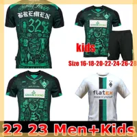 Maglia da calcio 21 22 23 camicie da calcio Top Thailandia di qualit￠ Werder Bremen Kit Marvin Ducksch Leonardo Bittencourt Black Green