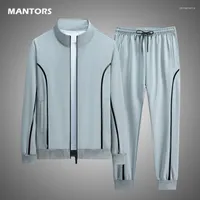 Męskie dresy 2022 Mężczyźni ustawiają odzież sportową jesień męski dres męski Dwuczęściowe zestawy swobodne kurtki spodnie spodnie męskie garnitur Jogging Plus