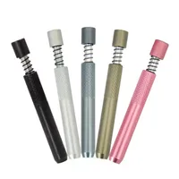 Metal bag Smoking Pipe E Cigarette Pen 78mm Filter Tips One Hitter Bats Dispenser Cigarette Holder Accessories Tobacco Smoke Pipes