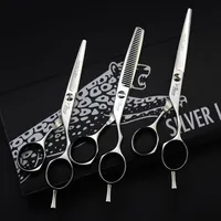 Jaguar Professional Barber Hair Scissors 5 5 6 0 6 5 9cr 62 HRC Härte Schneiden Sie die Silberschere mit Case212p schneiden