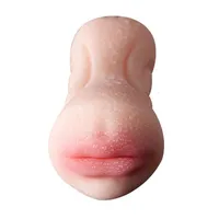 Zabawki seksualne wibrator masażer samce masturbatorów kieszonkowe gumowe sztuczne pochwy cipka 3D teksturowana i usta podwójne końce