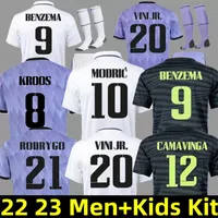 2022 2023 Real Madrids BENZEMA Jerseys VINI JR MODRIC Camavinga 22 23 Soccer Jersey Tchouameni Asensio KROOS HAZARD Rudiger camiseta Football Shirt Men kids kit