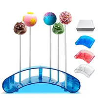 Bakeware 20 Hole Transparent Arc Shaped Lollipop Display Stand Candy Craft Gift DIY Chocolate Cake Tool Kitchen Acceserries 20220827 D3