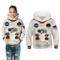 Autunno Space invernale NASA Astronauta con cappuccio 3d con cappuccio per la felpa da ragazzo grande ragazzo con cappuccio con cappuccio con cappuccio per bambini casual vestiti 314m314m