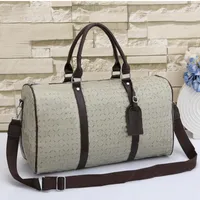 Top Quality Men Women Duffle Travel Bags Luggage Man Classic Brown flower Check Letter G Pu Leather Handbags Large capacity CrossBody