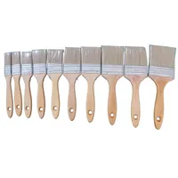Professional Paint Brush Set 10 Piece Precision Defined Heavy Duty Paint Brushes for Walls with SRT PET Bristles and Natural Birch Handles 411#