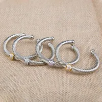 Pulseira de joias de jóias gabinetes de charme de charme clássicos pulseiras de moda colorida com zircão branco e rosa 7mm