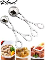 2 Size Stainless Steel Meatball Maker Meat Clip Profession Beef Chicken Fish Meat Ball tool Cooking