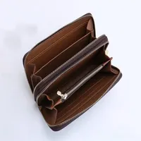 wallet Men's Wallet Zipper Bag Male Designer Wallets Purse Fashion Card Holder Pocket Long Men Bag with Box337L