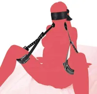 Sexspielzeug Vibrator Massagegerate Spielzeug Bondage Blindbin SM Oberschenkel Zurückhaltung Schlinge Beine binden Puttee Lederanzug Sextoys