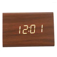 Guarda le scatole orologio a led in legno moderno design semplice in legno digitale per ufficio