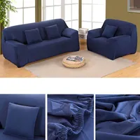 Cober de sofá elástico Slipcovers Slipcovers Covers de algodão barato para a capa do sofá deslizante da sala de estar 1 2 3 4 Seaster1208H