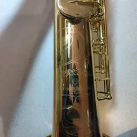 Yanagisawa W020 Sopran -Saxophon -Musikinstrument B Flat Messing Gold Lacksaxon mit Accessoires H￼lle Mundst￼ck200i