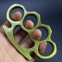 KITE Tillbehör "Glassfiber" Aluminiumlegering Finger Tiger Four Self Defense Ring Clasp Fist Supplies Hand Brace 29yc