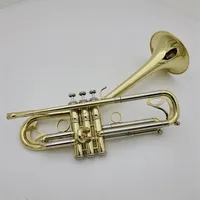 Margewate Brand Curved Bell Trumpet BB Tune Strumento professionale placcato in ottone con accessori per bocchettici Case265Z