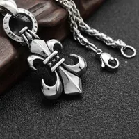 CH Pendant Neckor Designer Jewelry 925 Silver Cross Hip Hop Men Women Chain Halsband G55