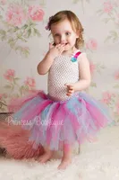 Zestawy odzieży Piękne dziewczyny kwiatowe spódnice niemowlę szydełka szydełka top z tiulami tutu pettistyrty ustawione dla dzieci taniec baletowy