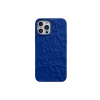 Kelin bl￥ telefonfodral f￶r iPhone 14 Pro firl Style Tinfoil Grain Soft TPU st￶ts￤ker mobil t￤ckning